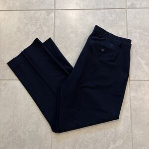 FootJoy FJ Men's Golf Chino Navy Blue Pants Straight Leg Polyester/Spandex 38/32